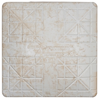 2017 New York Yankees Stadium First Base Used on 07/05/17 Vs. Blue Jays  - Judges HR Tying DiMaggio For Yankees Rookie HR Record (MLB Authenticated & Yankees-Steiner)